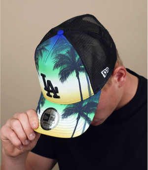 trucker LA palmiers blanc vert Trucker Summer City LA